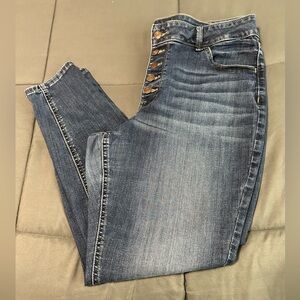Maurices High Rise Button Fly Jeggings 18W